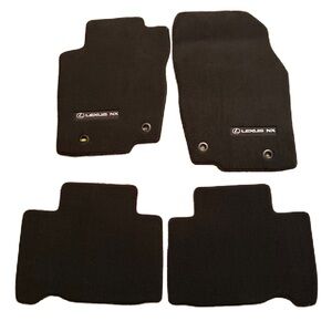 LIKE NEW Lexus NX 2015-2021 Floor Mats Carpet Black Silver Logo NX200t NX300